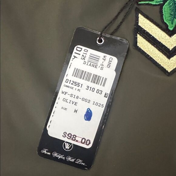 NWT WILDFOX candice one piece swimsuit in olive Women's Medium - Picture 7 of 10